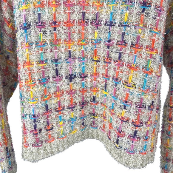 Strut & Bolt Colorful Sweater Small Pullover‎ Festival Kidcore Barbiecore Twee - Picture 5 of 11